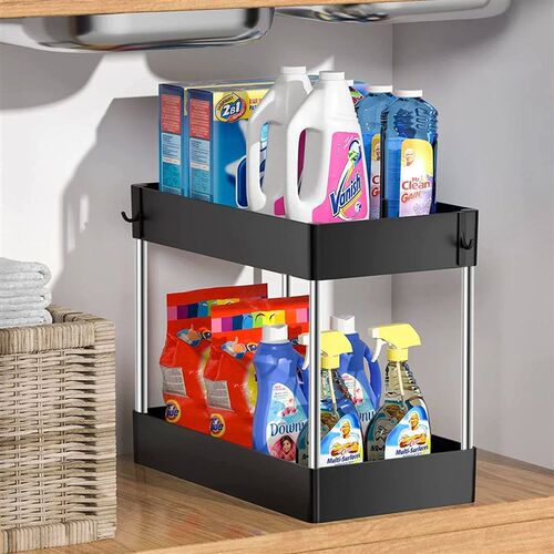 Organizer Kitchen Under Drawer 2 Bathroom Storage Multipurpo