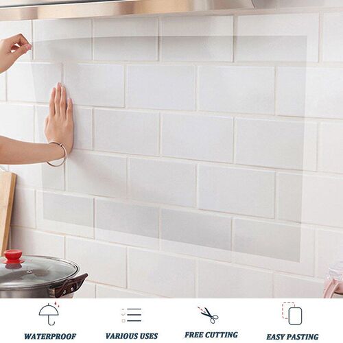 Kitchen Oil Proof Wall Sticker Stove Cabinet Heat-resisting