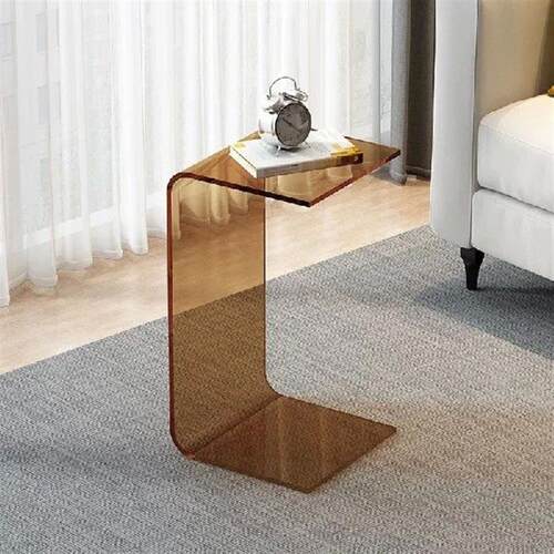 Nordic Luxury Acrylic Edge Table Sofa Minimalist Living