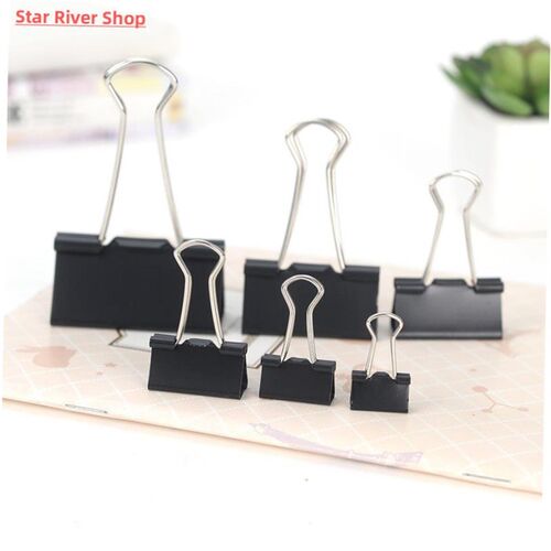 Printed Metal Binder Clips Paper Clip Clamp Office School Bi