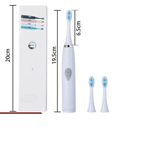 1pc White/Pink Electric Toothbrush Adult Model Soft Bristle