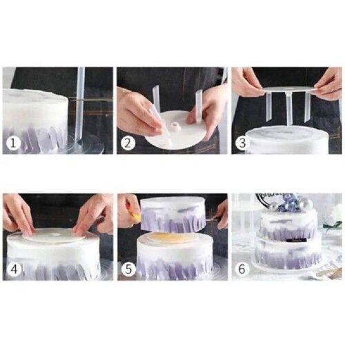 Multi-layer Cake Stand Suspended Gasket Support Frame Round