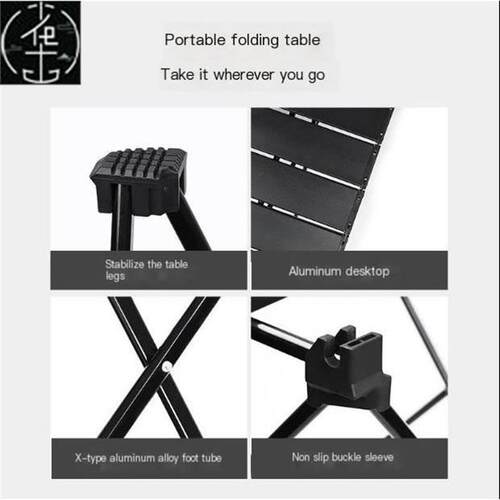 aluminium alloy camping table Portable foldable and chairs