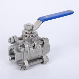 201不锈钢三片式 31LQ1F丝扣手动牙口内丝 球30螺纹开关3p片式