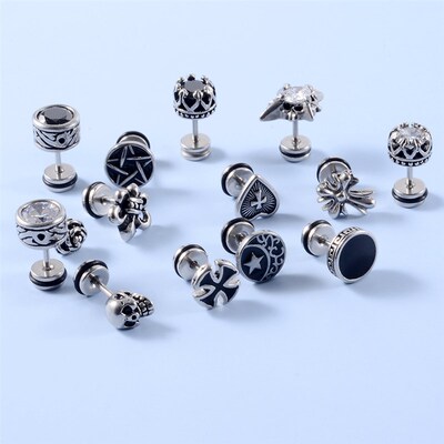 1PC Stainless Steel Ear Tragus Cartilage Piercing Rose Lobe