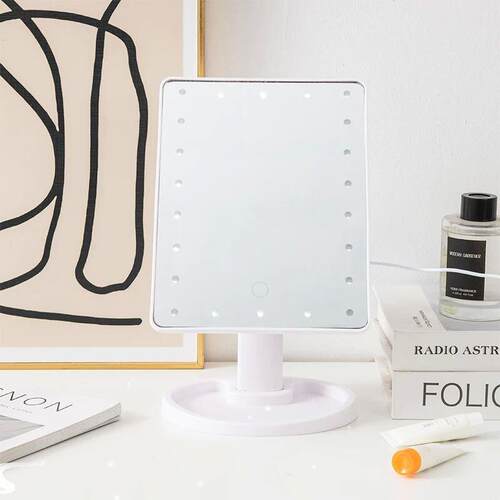1pc-LED desktop night light makeup mirror desktop 360 degree