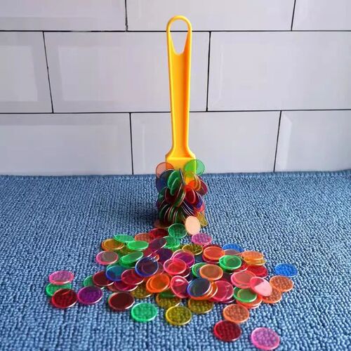 Montessori Magnetic Wands and Bingo Chips Games Color Counti