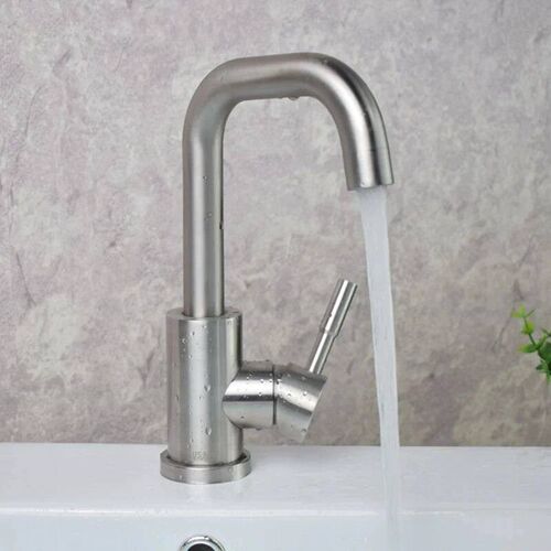 304 stainless steel bathroom basin faucet hot and cold wash