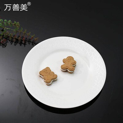 A5 melamine white disc porcelain-like tableware covered