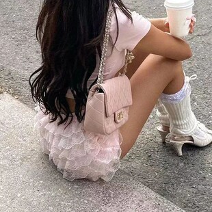 Womens Ruffle Lace Panties Underwear Layered Pumpkin Pants S