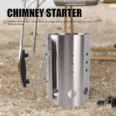 Chimney Starter Barrel Fire Starting Grill Rapidfire