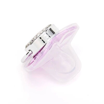 Metallic Purple Pacifier With Cover BPA Free Silicone Pacifi
