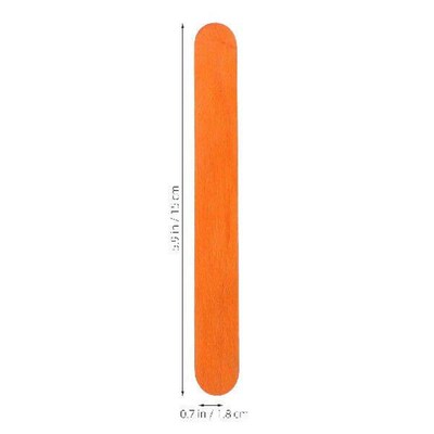 50 Pcs Color Ice Cream Stick Popsicles Craft Sticks Jumbo