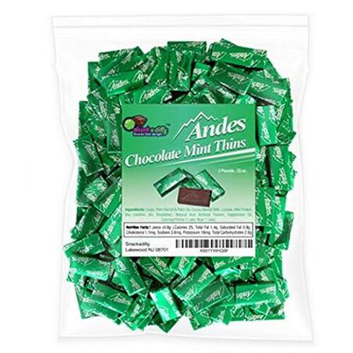 Andes Chocolate Mint Thins 160 Pieces - VALUE SIZE - 2 P