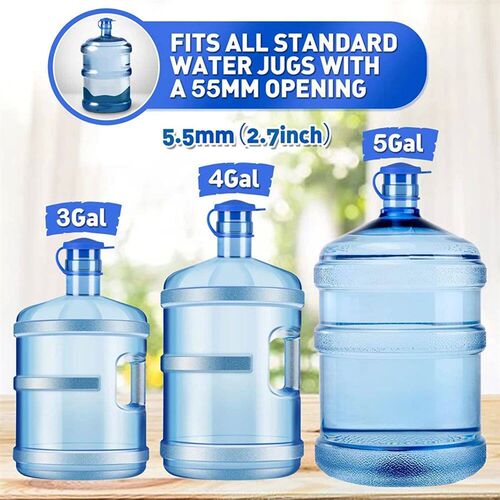 5 Gallon Water Jugs Cap Non-Spill Bottle Caps with Inner Plu
