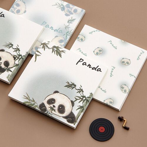 Cute Panda Posted it Sticky Notes Adhesive Memo Notepad-跨境