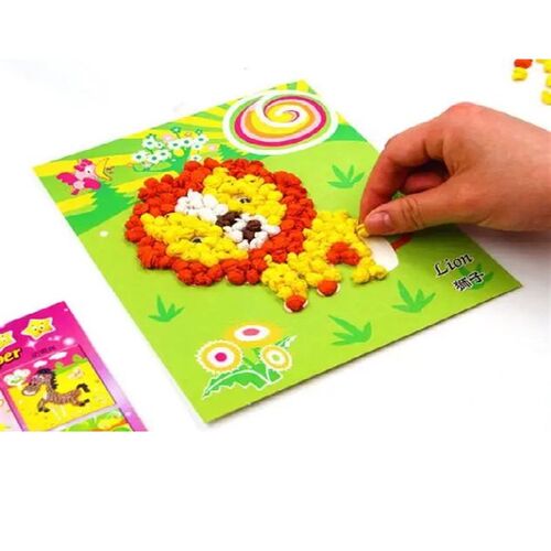 3Pcs DIY Cartoon Crafts Toys For Children Felt Paper Handicr