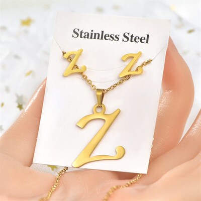 Titanium steel set jewelry stainless steel pendant jewelry