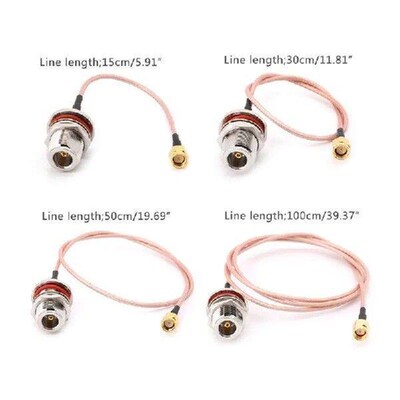 N Female Bulkhead To SMA Male Plug RG316 Pigtail Cable RF