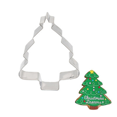 5Pcs/set Christmas Cookie Cutter Gingerbread Xmas Tree Mold