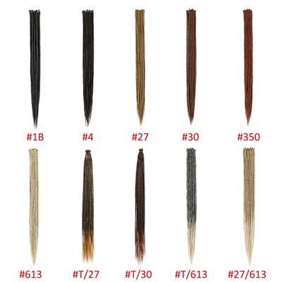 Dansama 24/36Inch Synthetic Dreadlocks Extensions Thin 0.6cm