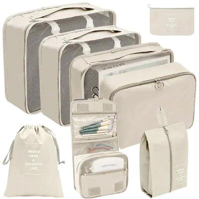 7/8 Pcs Set Travel Organizer Storage Bags Suitcase Packing C