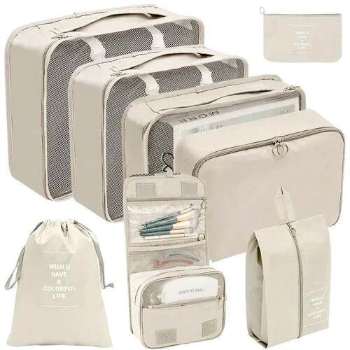 7/8 Pcs Set Travel Organizer Storage Bags Suitcase Packing C