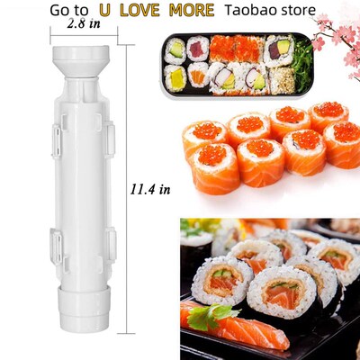 Quick Diy Sushi Maker Set Machine Rice Mold Bazooka Roller K