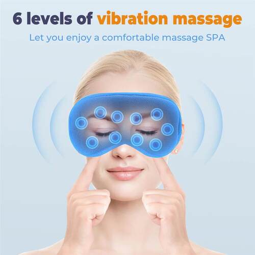 Hot Compress Electric Steam Eye Mask 3D Massage Constant Tem
