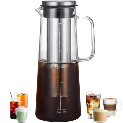 Leeseph Airtight Cold Brew Iced Coffee Maker and Tea Infuser