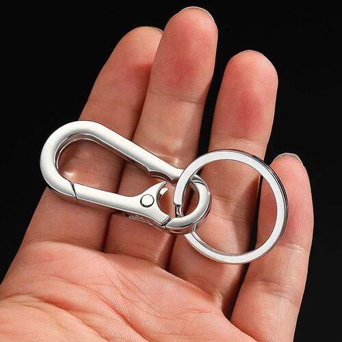5Pcs Gourd Buckle Keychains Climbing Hook Stainless Steel Ca