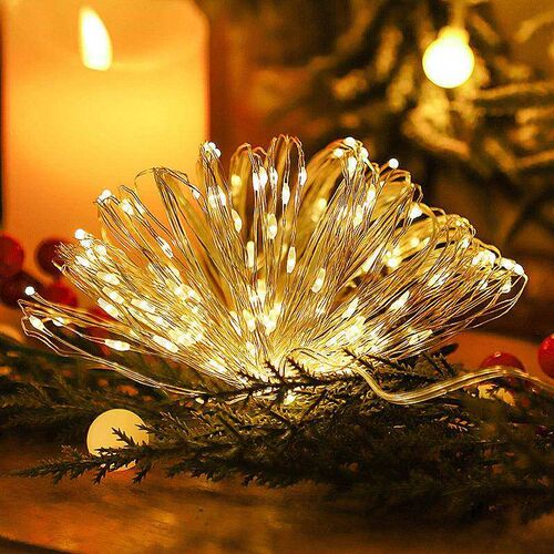 42M400Leds Solar LED Light Outdoor Festoon Lamp Garden Solar