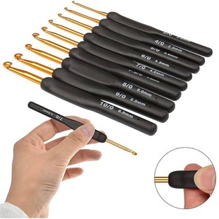 2.0-6.0mm Crochet Hook Set Ergonomic Soft Grips Knitting Hoo