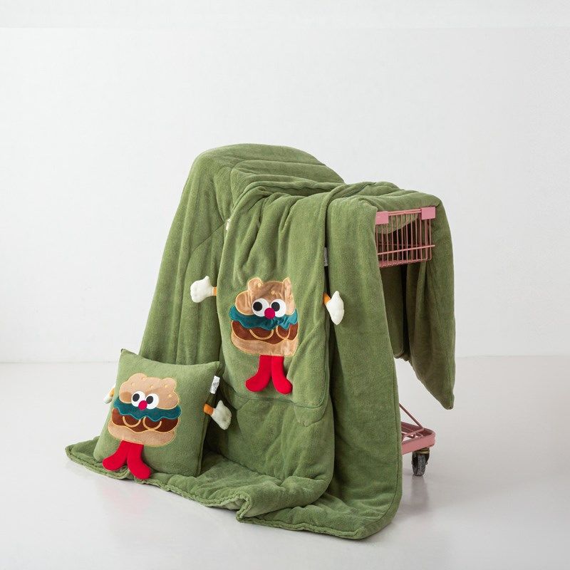 卡通可爱两用抱枕被靠垫枕头被午休空调被汽车沙发午睡学生纯色绒,居家布艺,抱枕被,淘宝优惠券,粉丝福利购,淘宝优惠卷