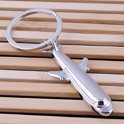Creative souvenir of metal airplane keychain金属飞机钥匙扣