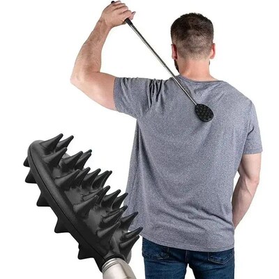 Stainless Pen Type Retractable Tickle, Steel Back Scratcher,