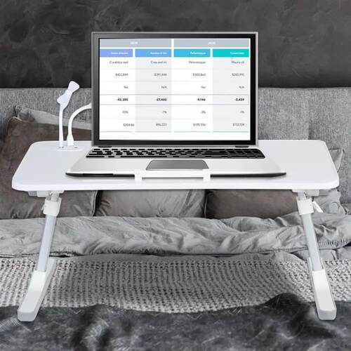 Laptop Bed Tray Table, Height Angle Adjustable Laptop Bed St