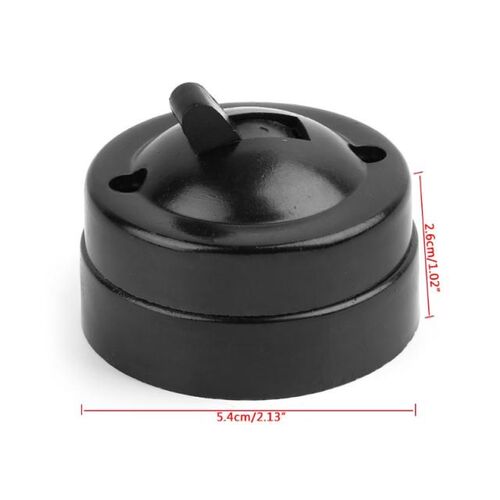 Retro Single Control Switch Flat Round Surface Wall Mounted