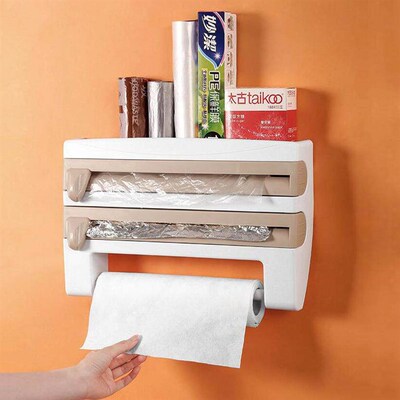 Refrigerator hanging barbecue plastic wrap rack kitchen