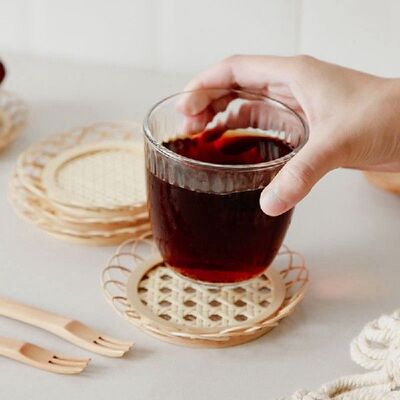 Japanese Style Drink Cup Coasters Dining Table Placemat