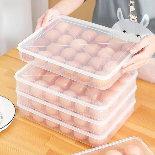 Egg storage box for refrigerator, made of food-grade materia
