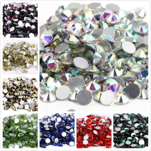SS3~SS30 AAAAA Top Quality Crystal Non Hotfix Nail art Rhine