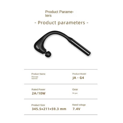 Extended Fasca Hammer Electrc Massage  Knockng Back wth a Sl