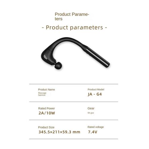 Extended Fasca Hammer Electrc Massage  Knockng Back wth a Sl