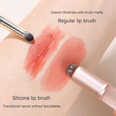 Mn Slcone Lp Brush Concealer Brushe Wth ver Lp Mask pplcator