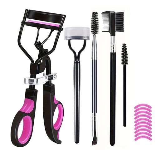 7/15pcs Eyelash Curler Set With Replacement Pads For Women E