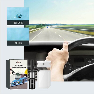 Homonth Nano Repair Liquid for Car Glass - Windshield Crack