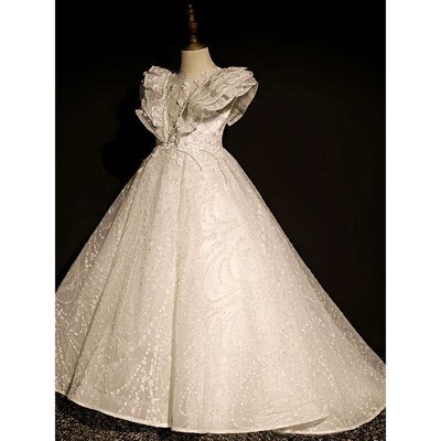 Childrens Dress Princess Dress Girls New Elegant Flower Gi