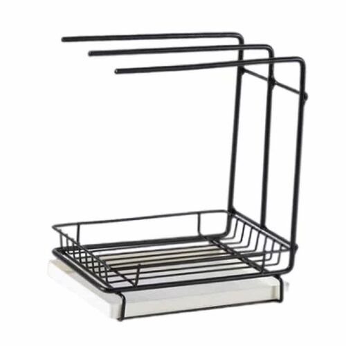 Drying Rack Non-Slip Sponge Brush Soap Dish Holder Towel