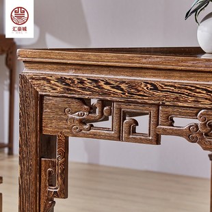 红木八仙桌正方形饭桌仿古中式实木餐桌小户型家用餐台鸡翅木家具